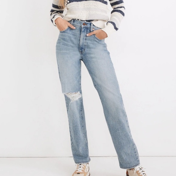 Madewell The Perfect Vintage Straight Jean in Reinhart Wash 26 - Picture 1 of 7